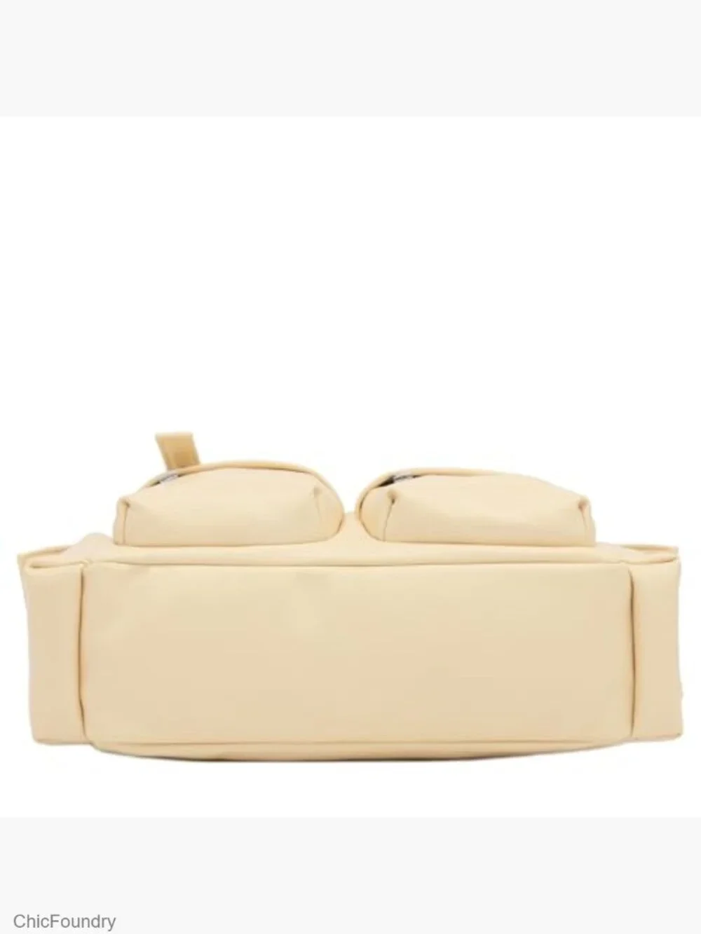 PU Leather Multi Pocket Satchel Shoulder Bag with Zippers